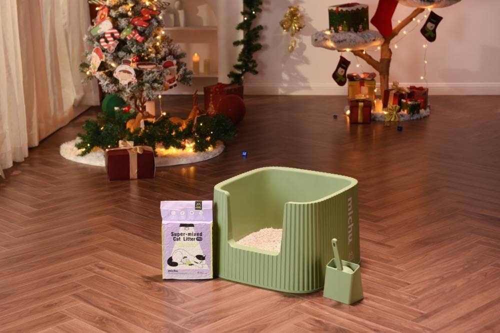 MichuPet - Wholesale Cat Litter Box - Michu XXL Container Cat Litter Box with Scoop, Coral or BoBa13