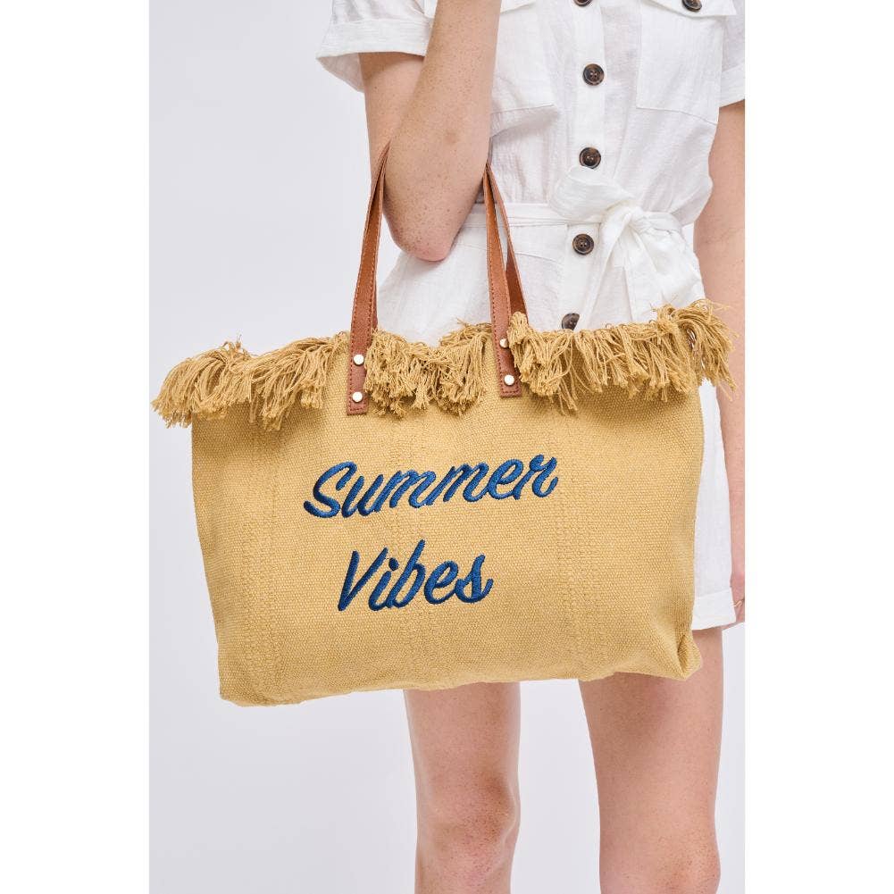 Urban Expressions - Wholesale Beach Bag - Summer Vibes Fringe Beach Tote16