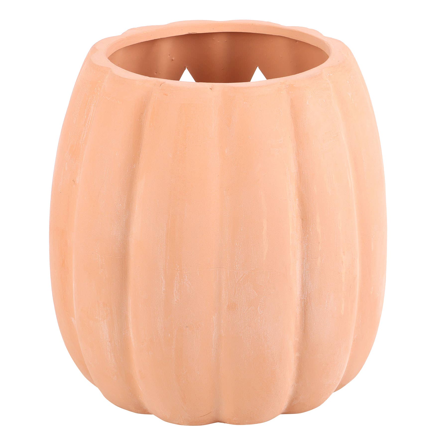 Something Different Wholesale – wholesale Decorative tabletop object – 25cm Terracotta Cut Out Halloween Pumpkin Decoration3