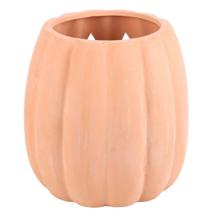 Something Different Wholesale – wholesale Decorative tabletop object – 25cm Terracotta Cut Out Halloween Pumpkin Decoration3