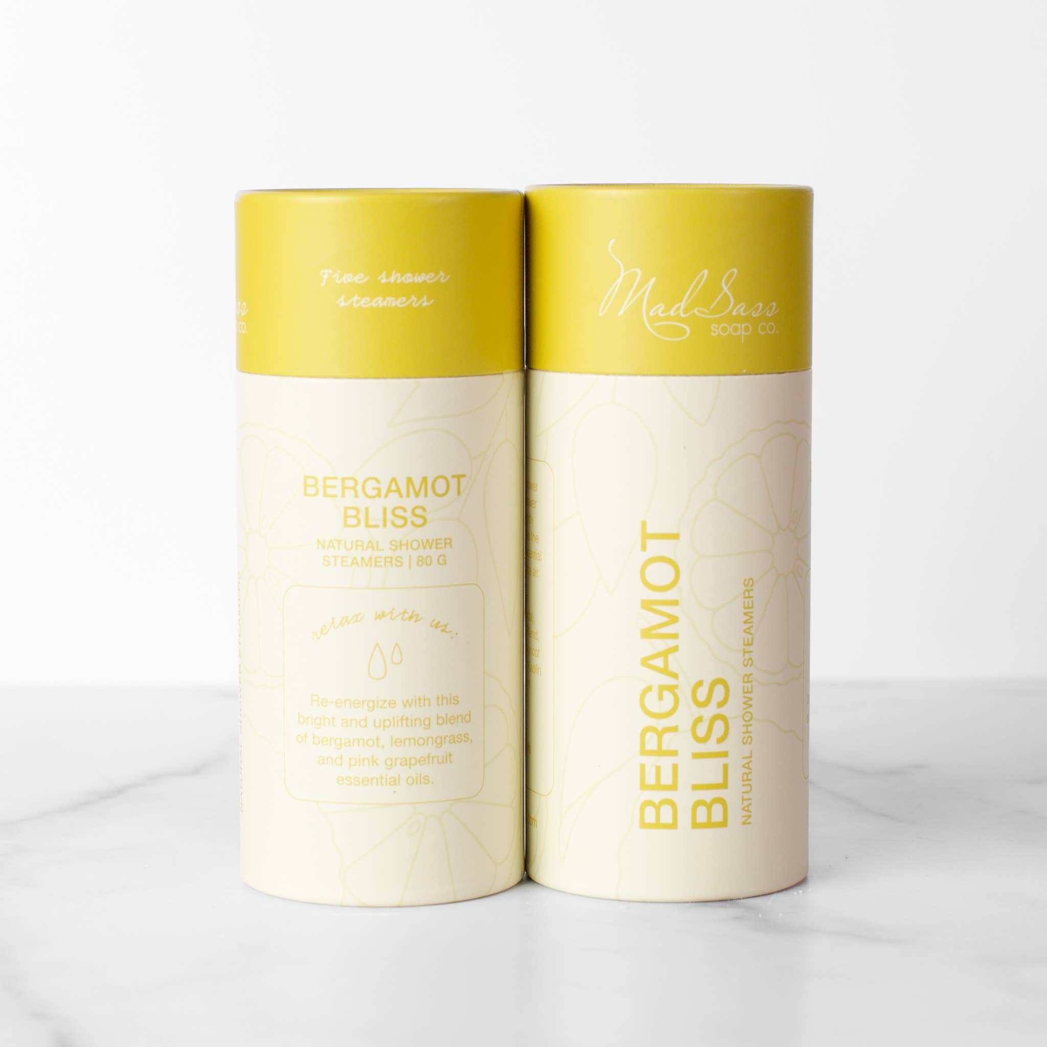 Mad Sass Soap Co - Wholesale Shower Steamer/Bomb - Bergamot Bliss (Pack of 5) - Shower Steamers2