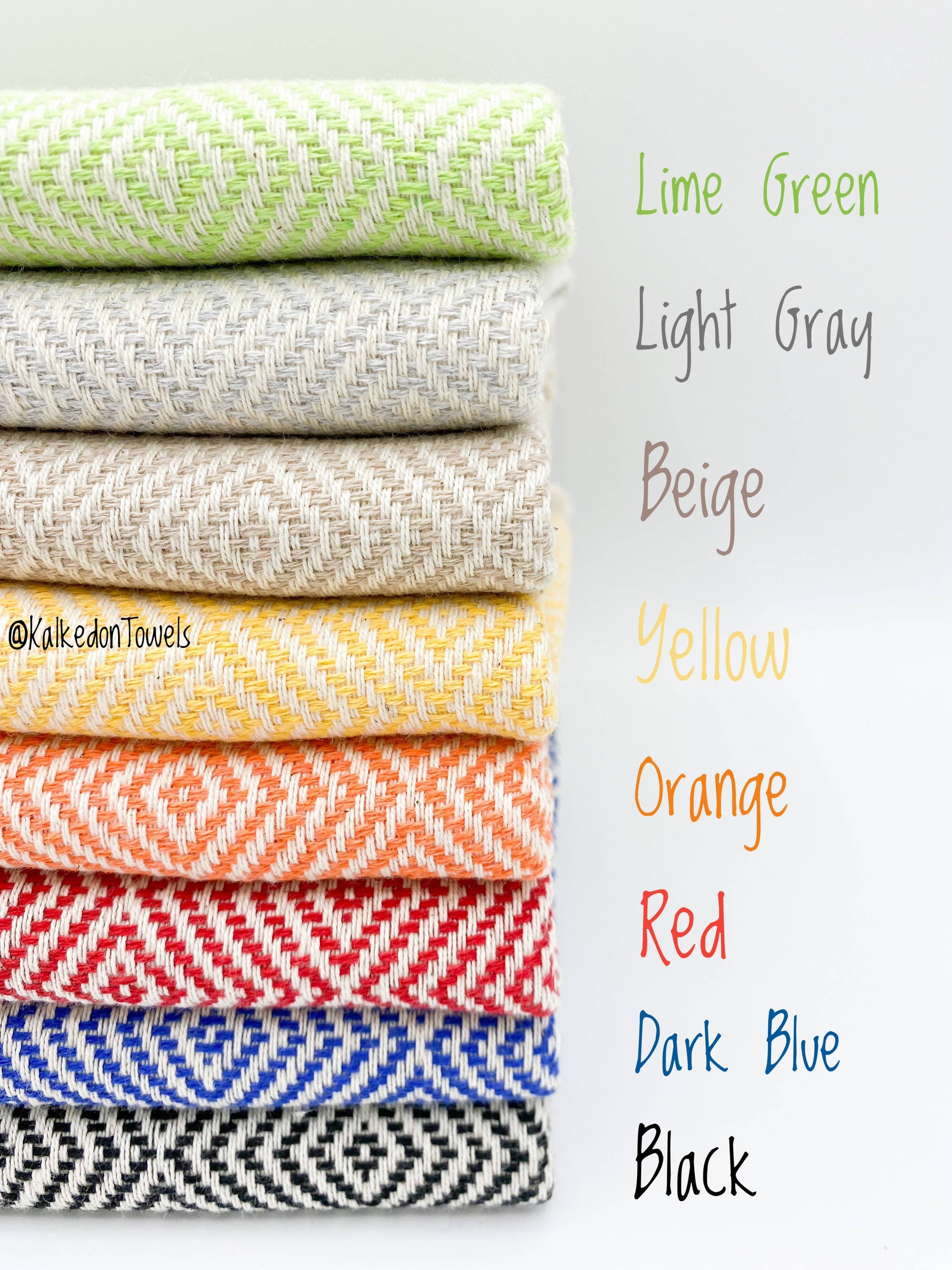 Kalkedon Towels - Wholesale Hand towel - Set of 4 Turkish Hand Towels for Bathroom | Kitchen Towel4