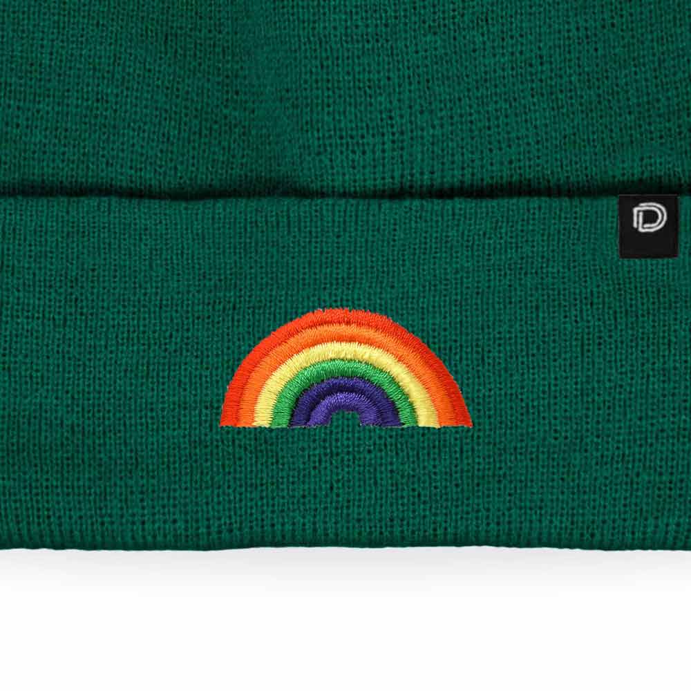 Dalix - Wholesale Beanie - Women's - Dalix Embroidered Rainbow Beanie Cap Cuffed Knit Hat Women15