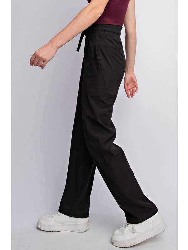 Sunday Morning - Wholesale Pants - Women's - P756237 MID RISE FULL LENGTH OXFORD ST WOVEN PANTS