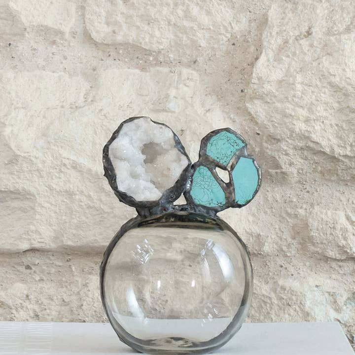 Turquoise Geode Float (klein) voor wholesale door Jamie Dietrich Designs