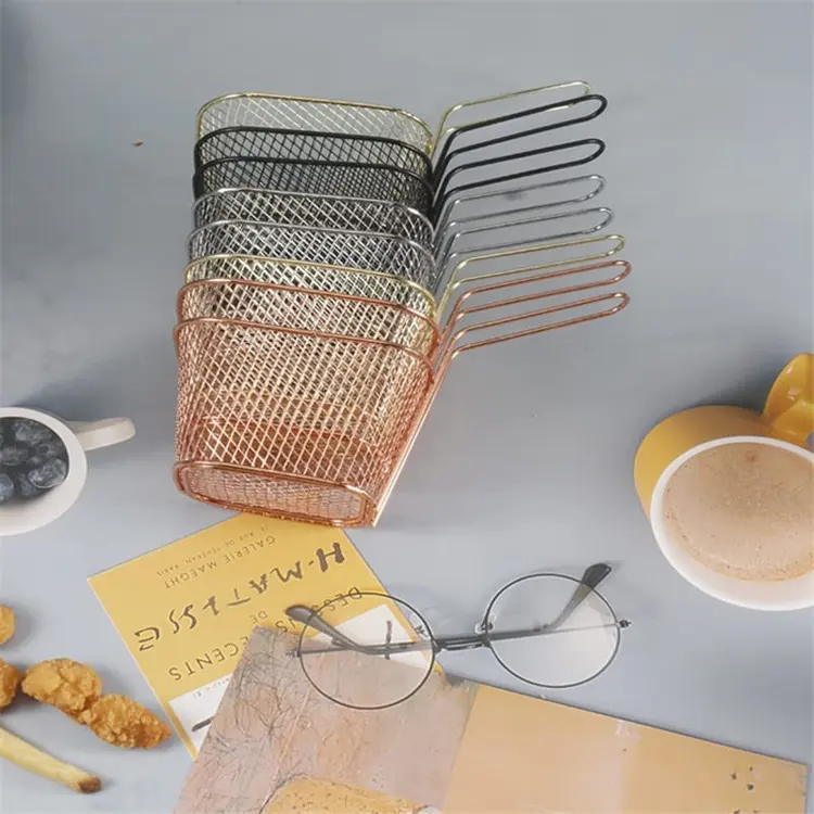 Sostraw & SmartThings - Wholesale Appetizer Serveware - Fries Basket - Squared shape - 4 colors5