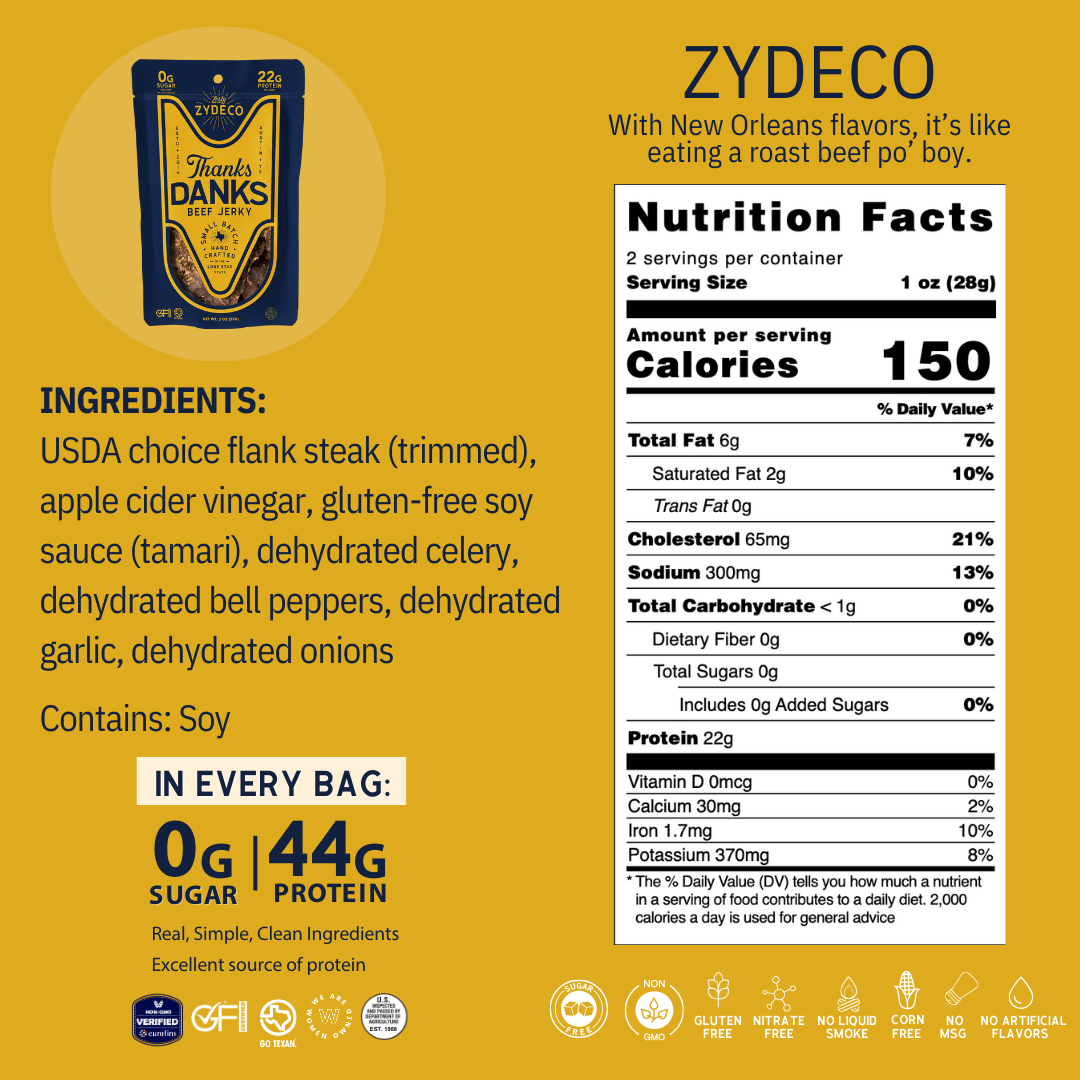 Thanks Danks – Engroshandel Jerky – Zydeco2