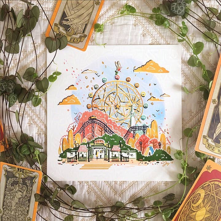 Catch You Catch Me Print for wholesale by ginkgo house