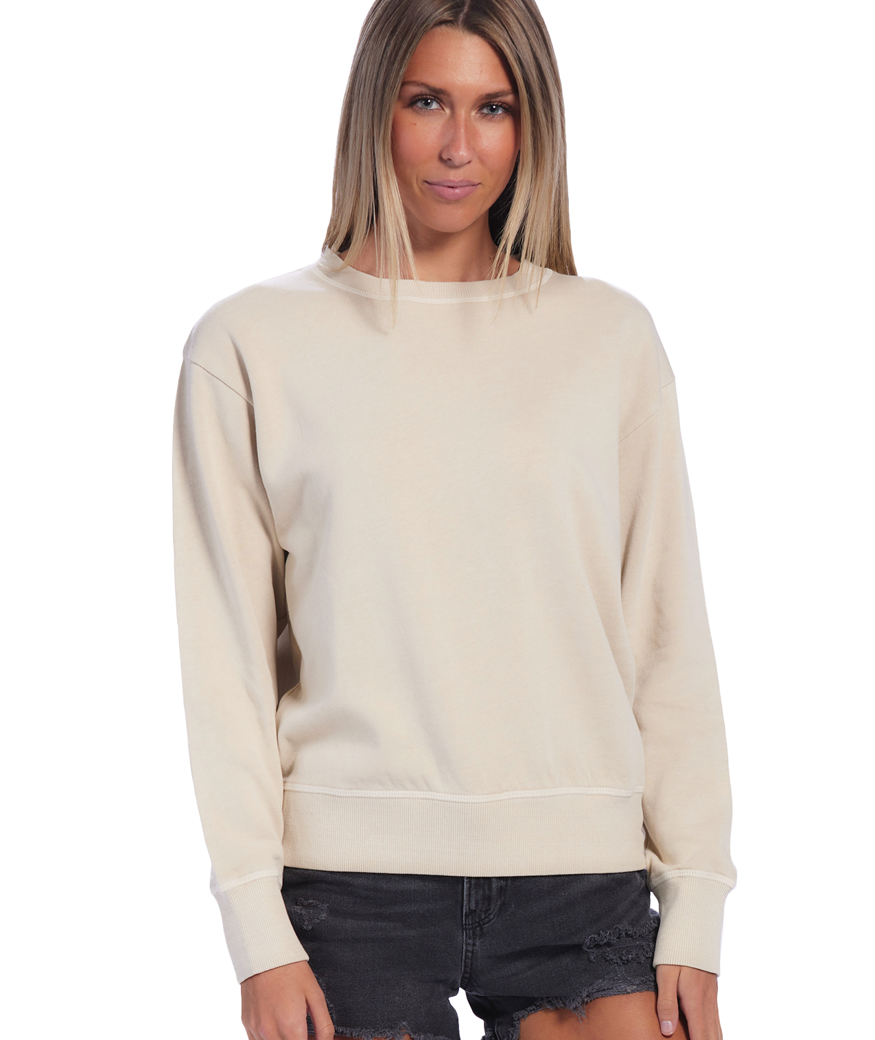 U.S. Apparel - Wholesale Sweatshirt - Women's - Ladies Garment Dyed Crew Fleece23
