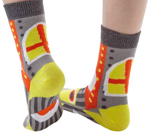 WALKYTALKIES - Wholesale Speelgoedset - Kinderen - Medieval Time thema pakket met 48 paar WALKYTALKIES sokken en gratis kartonnen toonbankdisplay11