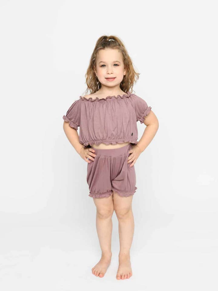 La petite Maryann Bloomer, mauve pour la vente par Sugar And Bruno