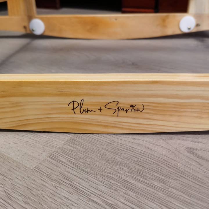 Plum & Sparrow - Wholesale Bassinet - Baby - Modern Rocking Moses Bassinet Stand with brake- Natural2