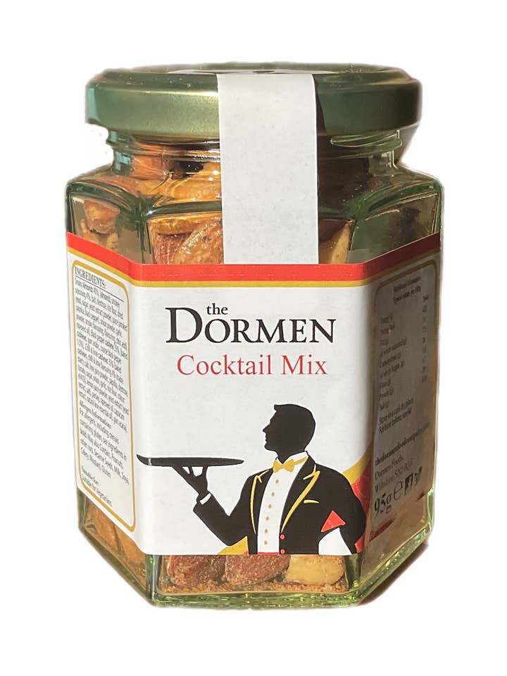 the Dormen Cocktail Mix Hexagonal Jars 95g for wholesale by Dormen Foods