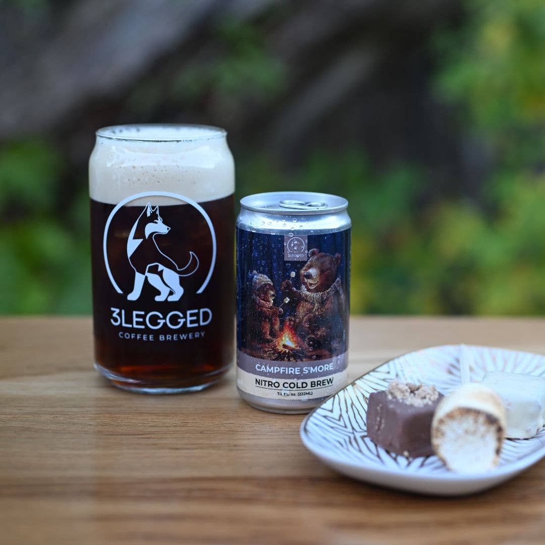 3Legged Coffee Brewery - Wholesale Iced Coffee/Cold Brew - Campfire S'more Nitro Cold Brew Coffee 0-Sugar 0-Dairy5