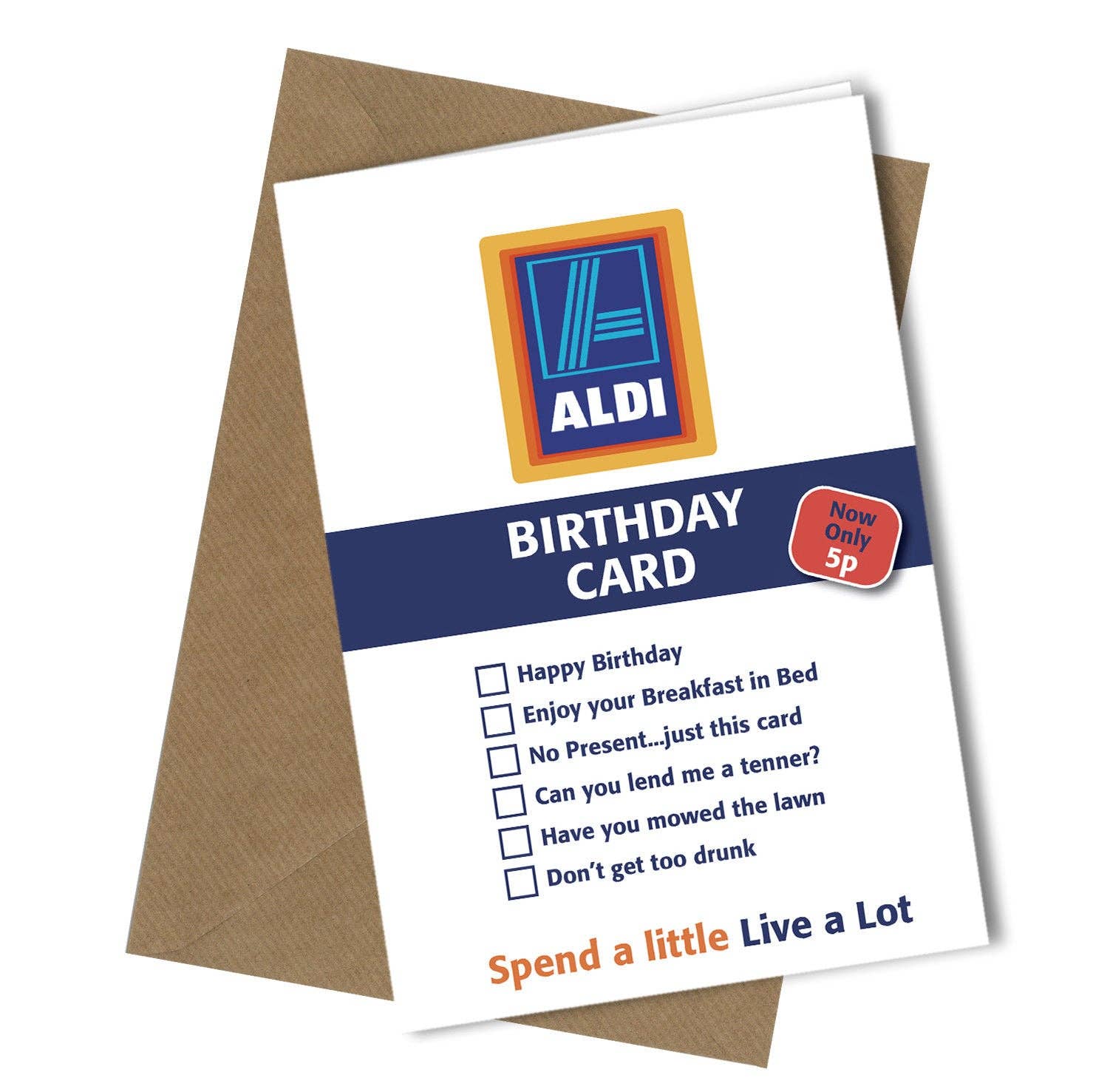 Close to the Bone Greeting Cards and Gifts - Wholesale Birthday Card - #245 Aldi Birthday Card0