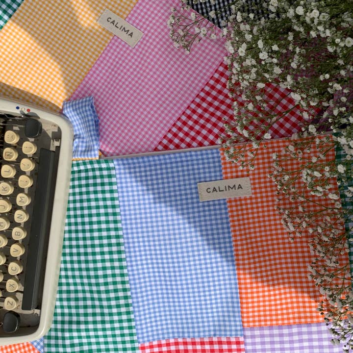 Multicoloured Vichy Tote Bag for wholesale by Calima