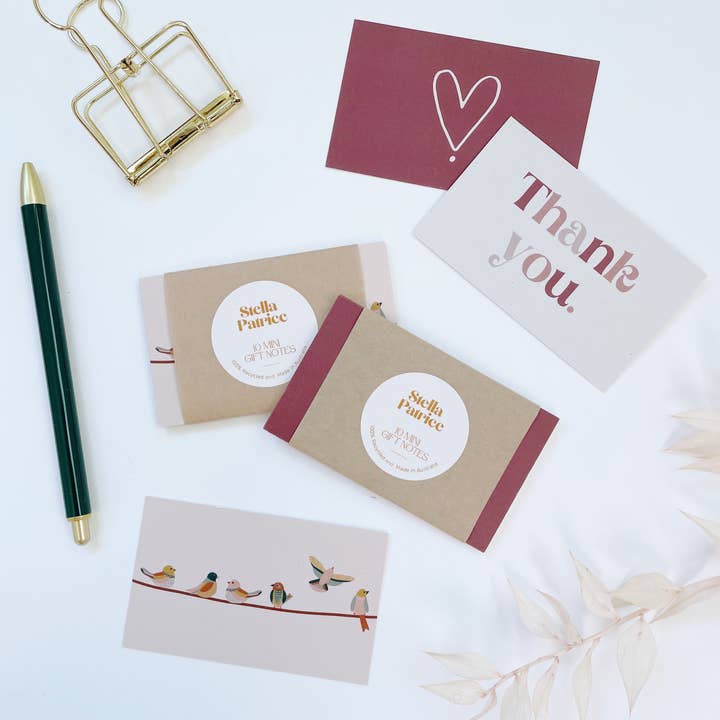 Mini Gift Note - Heart (Singular) for wholesale by Stella Patrice