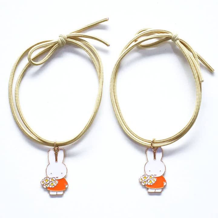 ✨ Miffy Flower Bracelets & Hair Elastics Duo✨ for wholesale by Yuko B