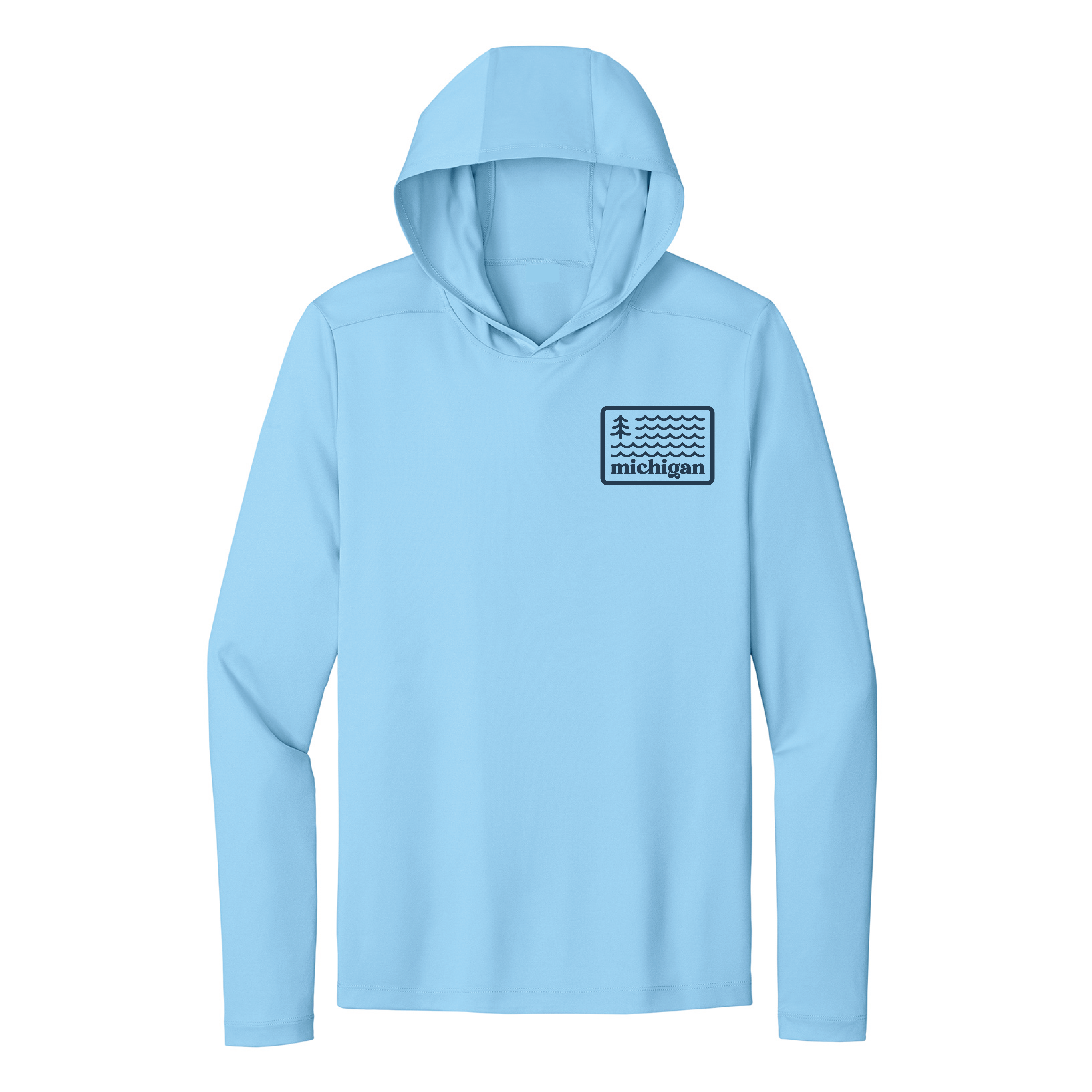 Stuck on Michigan - Vente Sweat à capuche – unisexe - Hoodie de performance Michigan King Salmon UPF 50+8