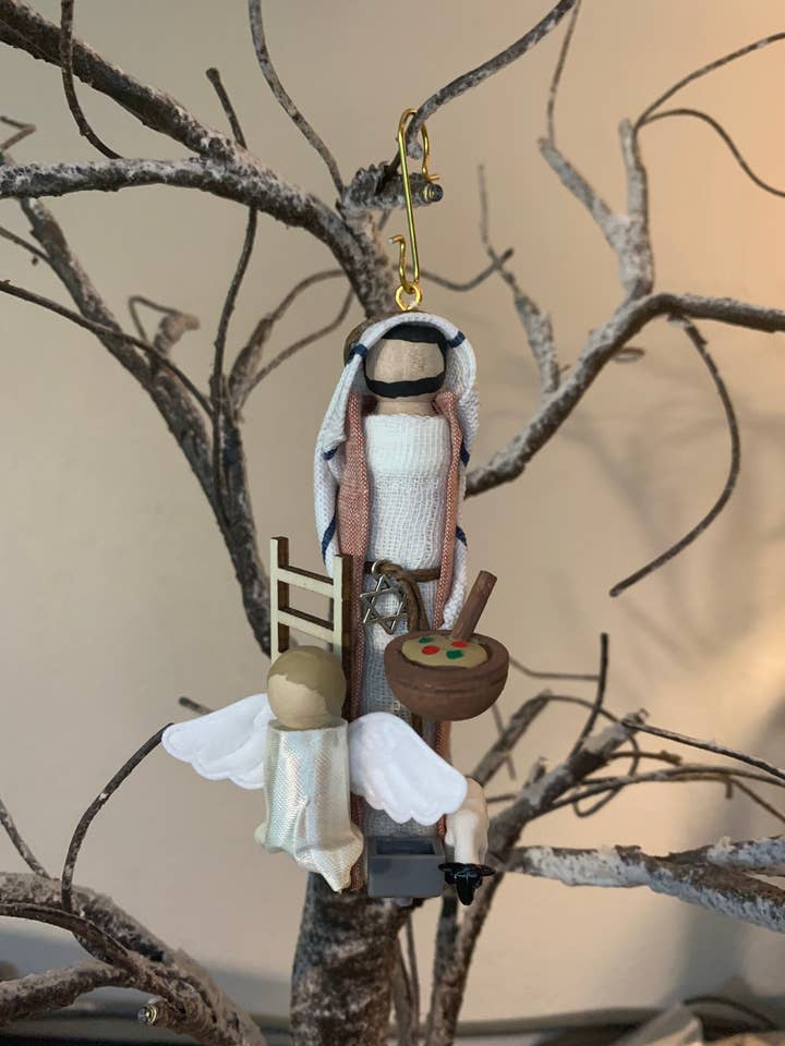 Old Testament Jacob Wooden Doll Ornament for wholesale by Our Saint Family