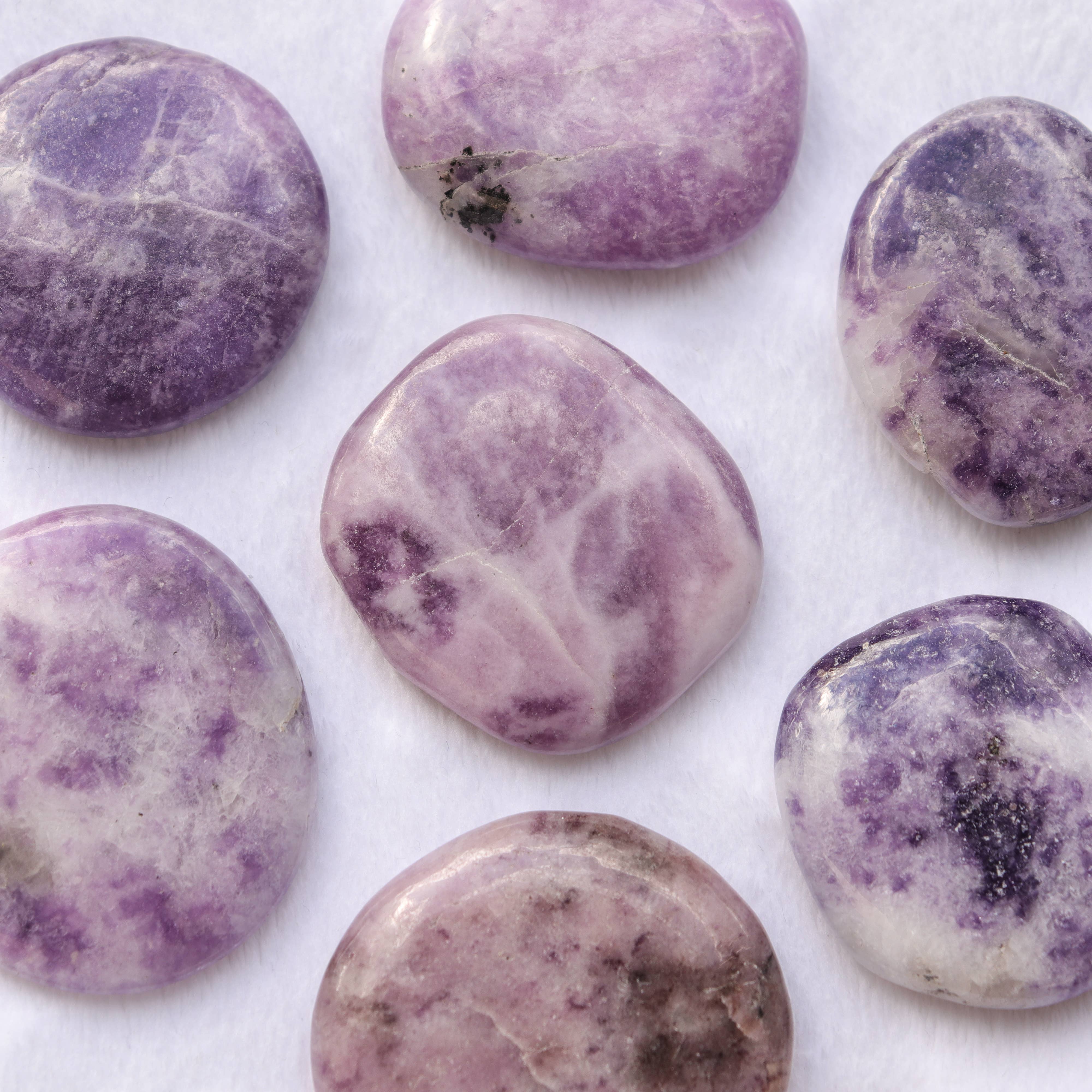 Natures Artifacts Inc - Wholesale Spiritual Stone/Crystal - Lepidolite Crystal Palm stones4