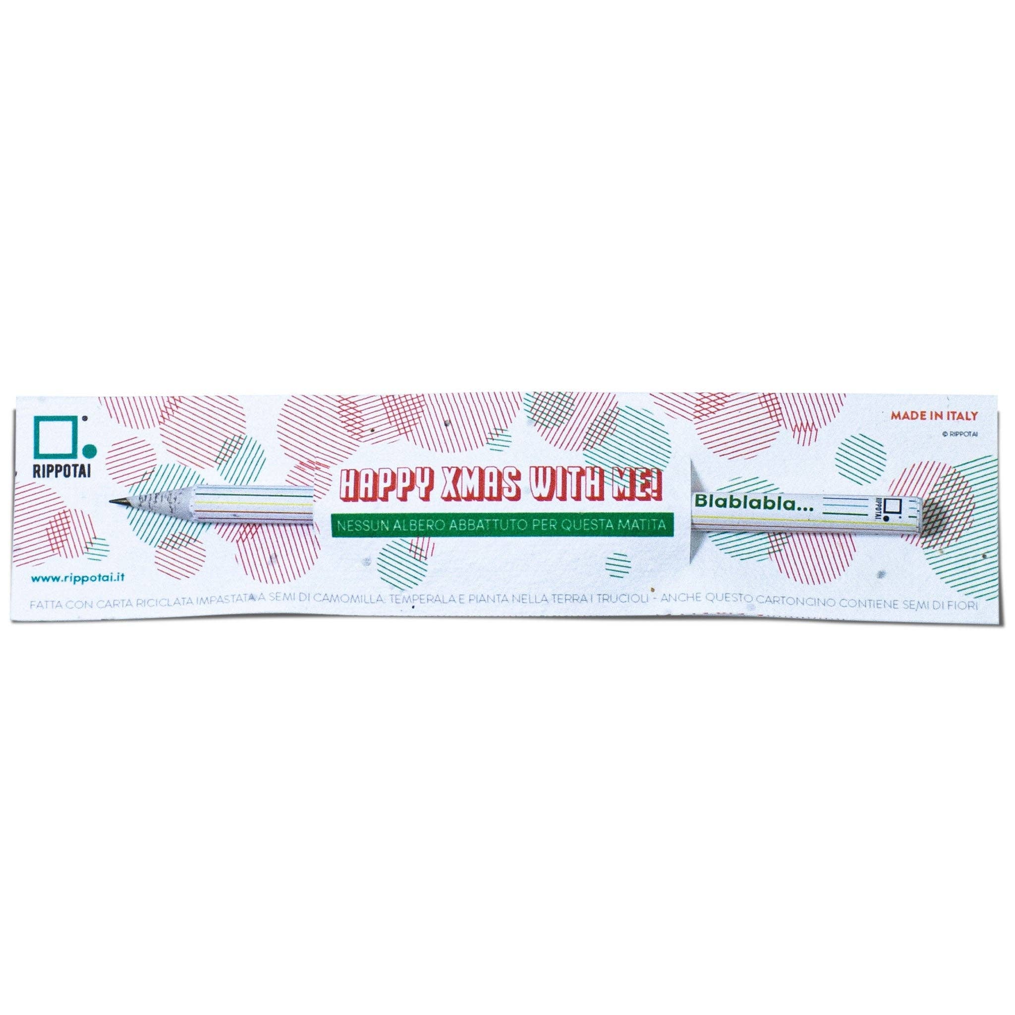 Rippotai - Vente Crayons - Lot de 4 crayons à planter avec graines, idée cadeau de Noël9