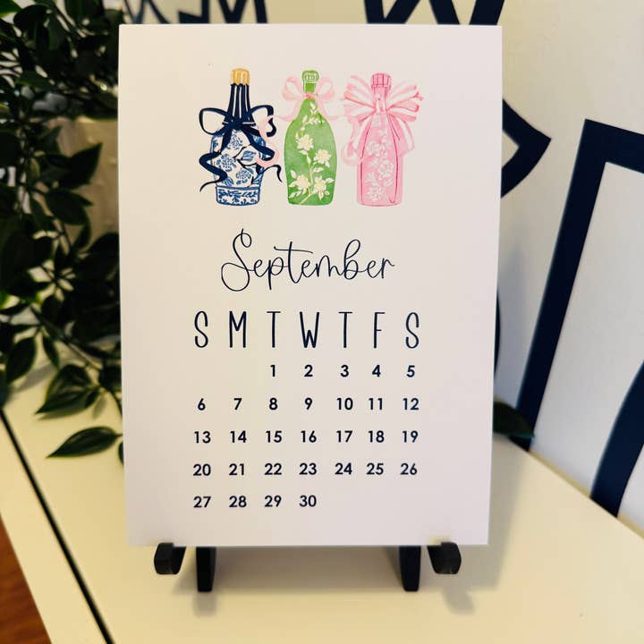 Note Worthy Paper Place - Wholesale Calendar - 2026 Desk Calendar Classic Chinoiserie | 5x78