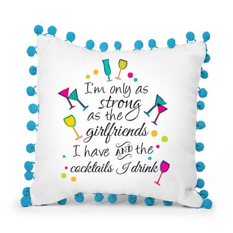 Almohada (10x10) I'm Only As Strong para venta al por mayor de Mariasch Studios