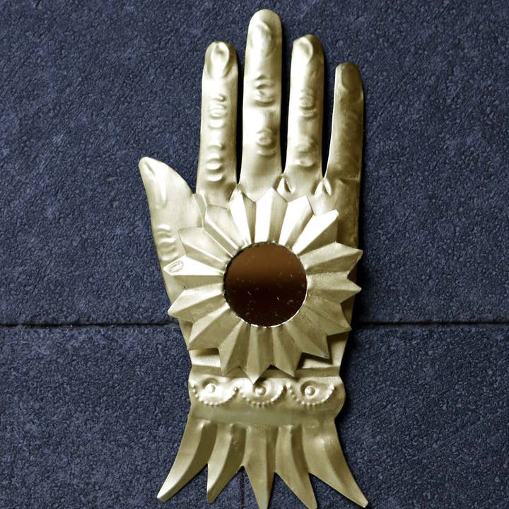 P.I. Project France - Wholesale Wall Accent - Golden Sacred Hands - Mexican Milagros - Ex-votos