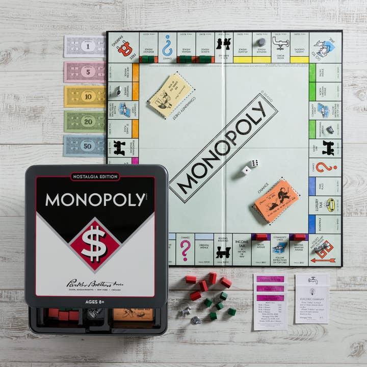 WS Game Company - Venta al por mayor Juegos de mesa - lata Monopoly Nostalgia