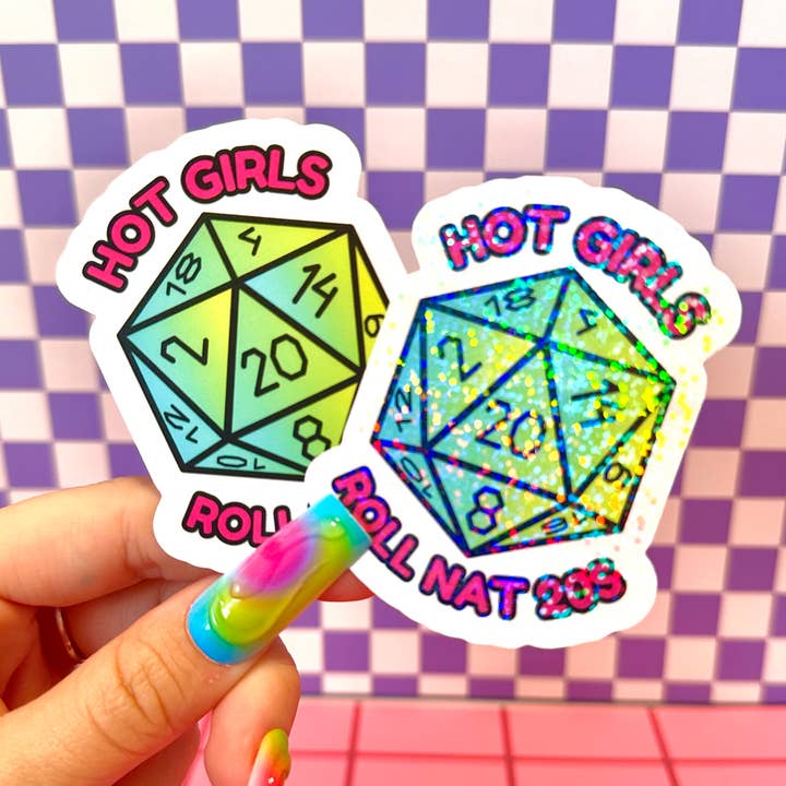 Stickers+ X Ashley Bexar - Wholesale Sticker - RPG Tabletop Game Dice Waterproof Vinyl Sticker0