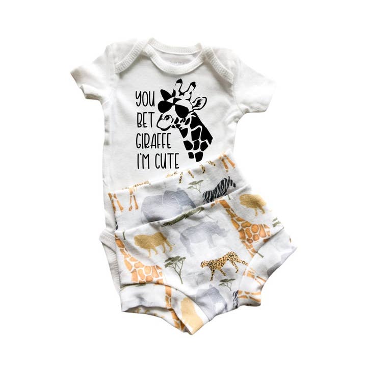 Zoo Animal Baby Bummies Set for wholesale by Tiny toes Baby Co