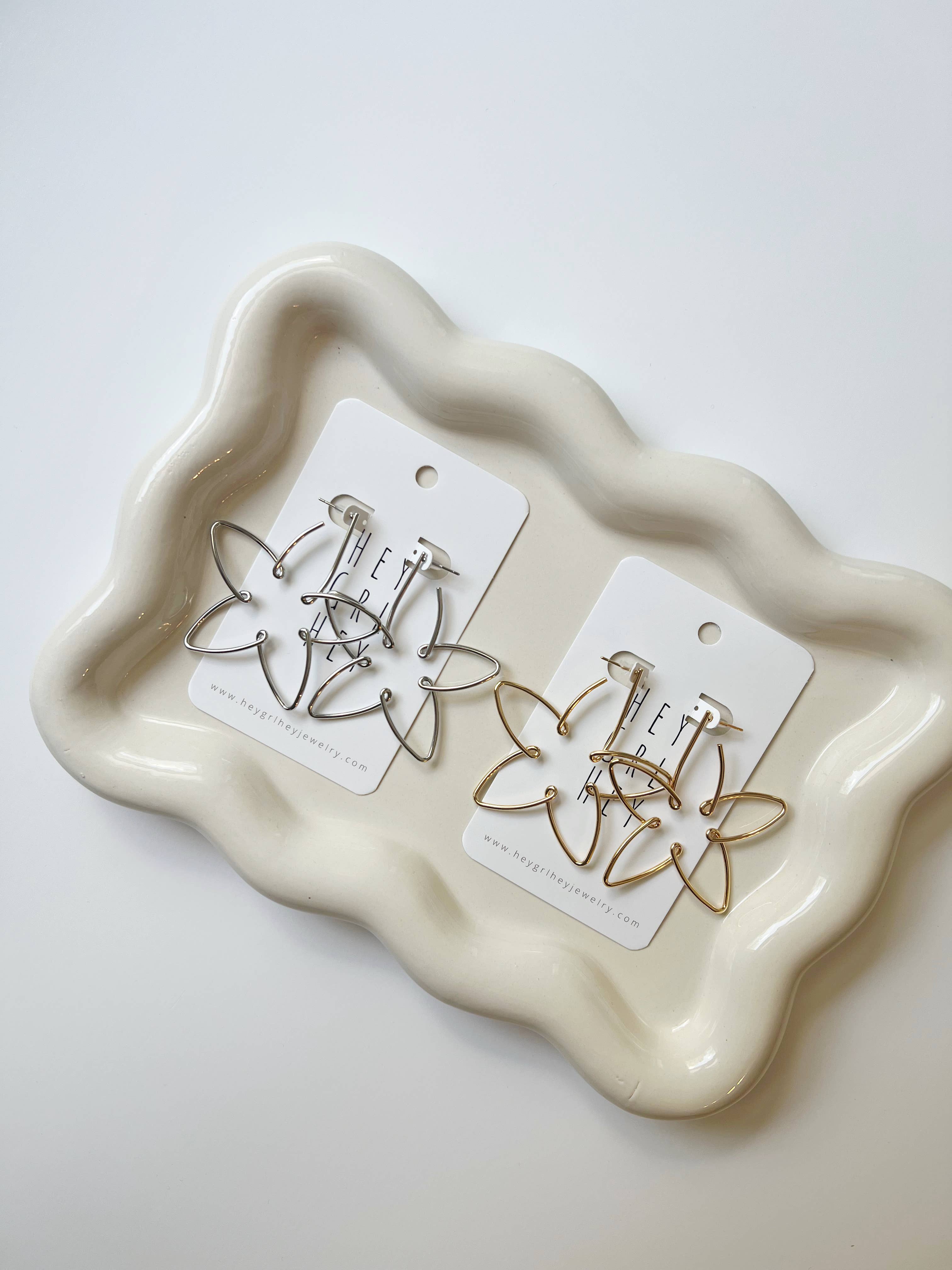 Hey Grl Hey Jewelry - Wholesale Dangle Earrings - The Nigella Flower Earrings