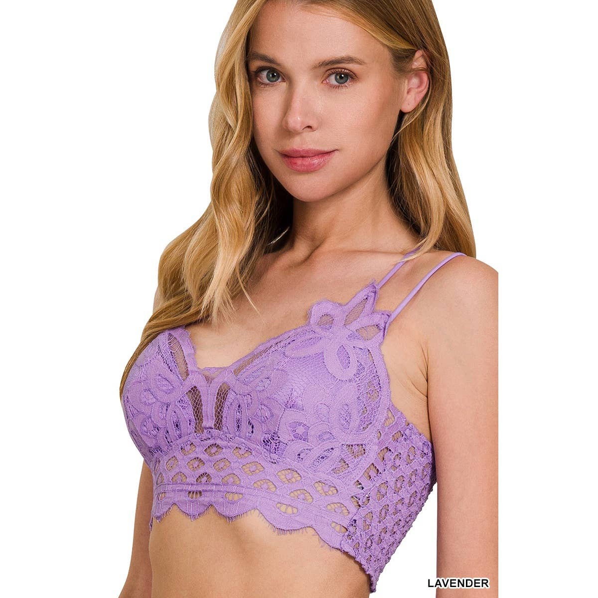 Apolline - Wholesale Bralette - Women's - CROCHET LACE BRALETTE WITH BRA PADS5