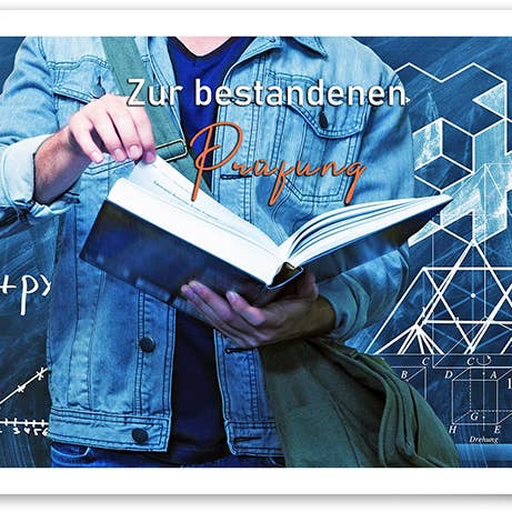 Bestået eksamens/lykønskningskort/489037 for engroshandel hos Yabué