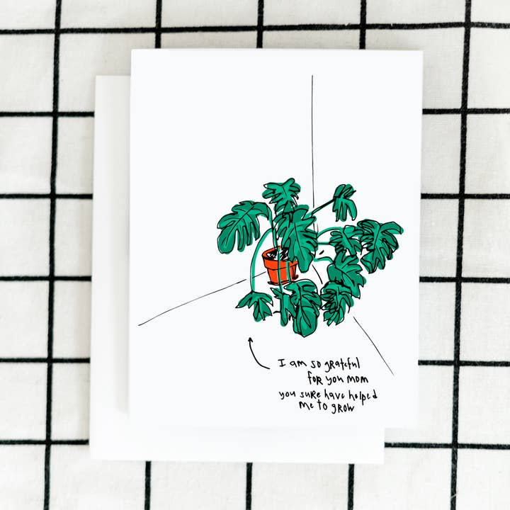 Plant Art Card for wholesale by ARTJADEN