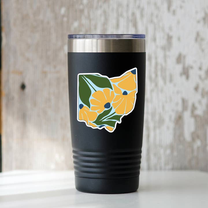 Yarnival - Wholesale Sticker - Ohio Flowers Sticker - midwest, local, homegrown, OH1