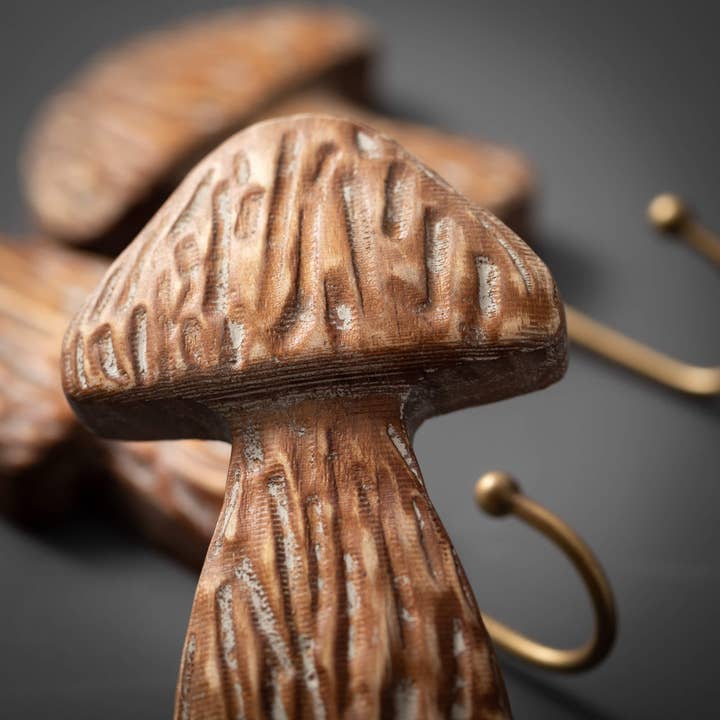 Sullivans Home Decor - Wholesale Wall Hook - Mushroom Wall Hooks Set Of 3