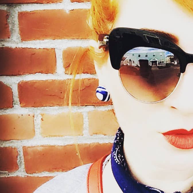 Leetie Lovendale - Wholesale Stud/Post Earrings - Kelly Green Frosted Retro Button Stud Earrings2