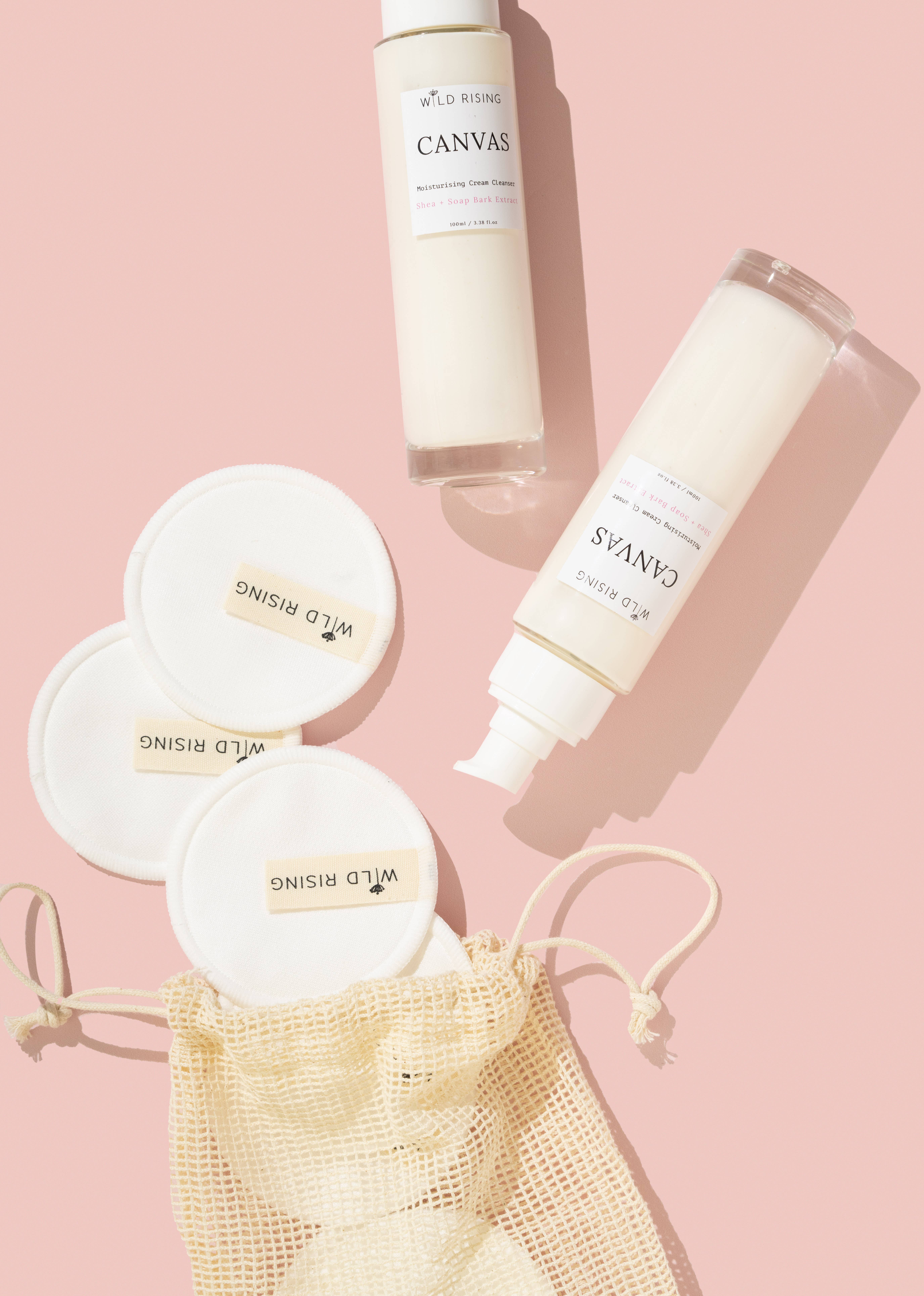 Wild Rising Skincare – wholesale Facial cleanser – Organic Moisturising Cream Cleanser Lotion Makeup Remover2