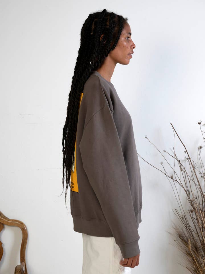 Hemper - Venta al por mayor Sudadera estampada - Mujer - Sudadera El Rastro de un Sueño Marrón