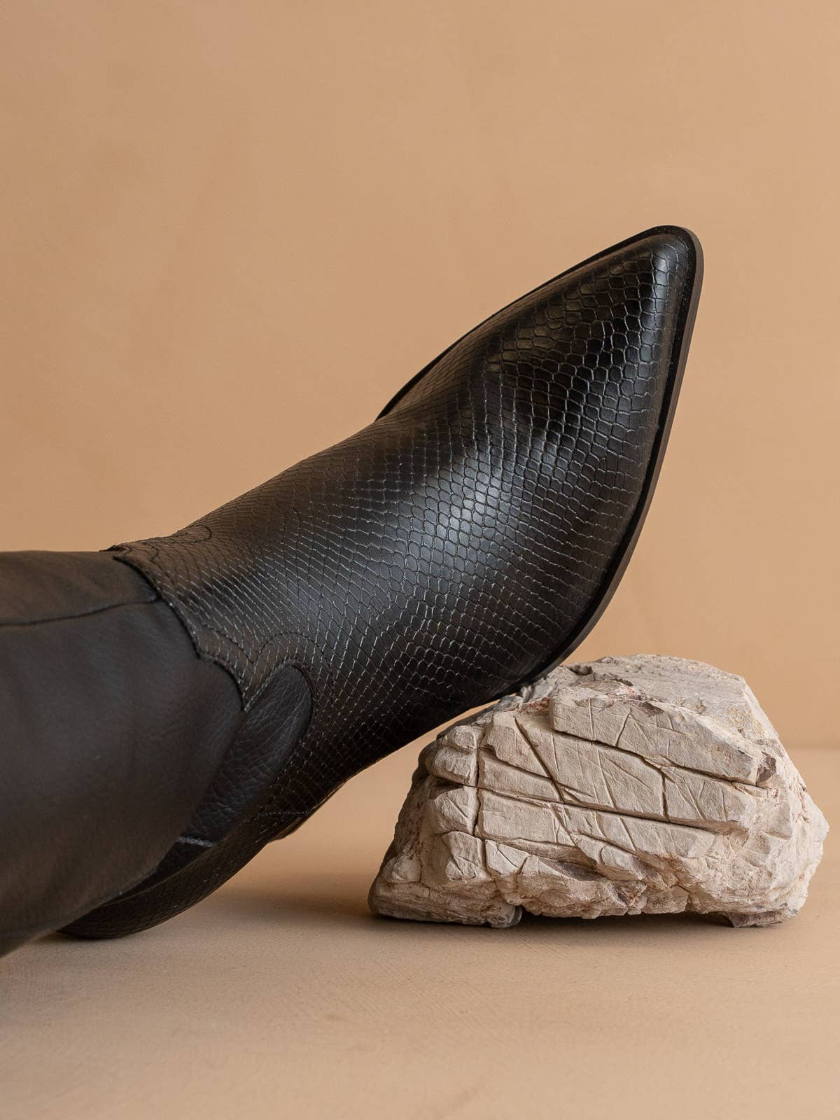 The Barcelona Black | Knee High Western Boot for wholesale on Faire3