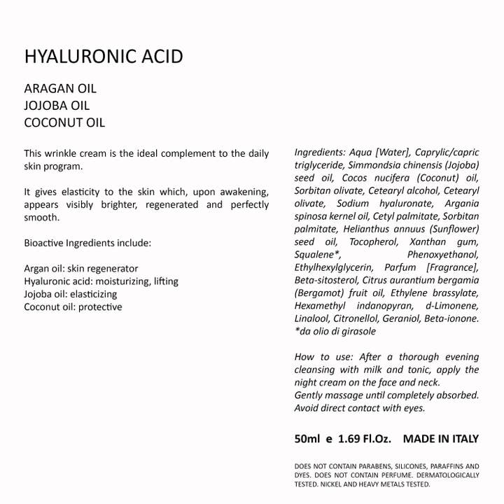 Cecere Monaco (Cecere Laboratories - Cecere Group)) - Wholesale Anti-aging moisturizer - Hyaluronzuurcrème met arganolie Jojoba-olie Kokosolie5