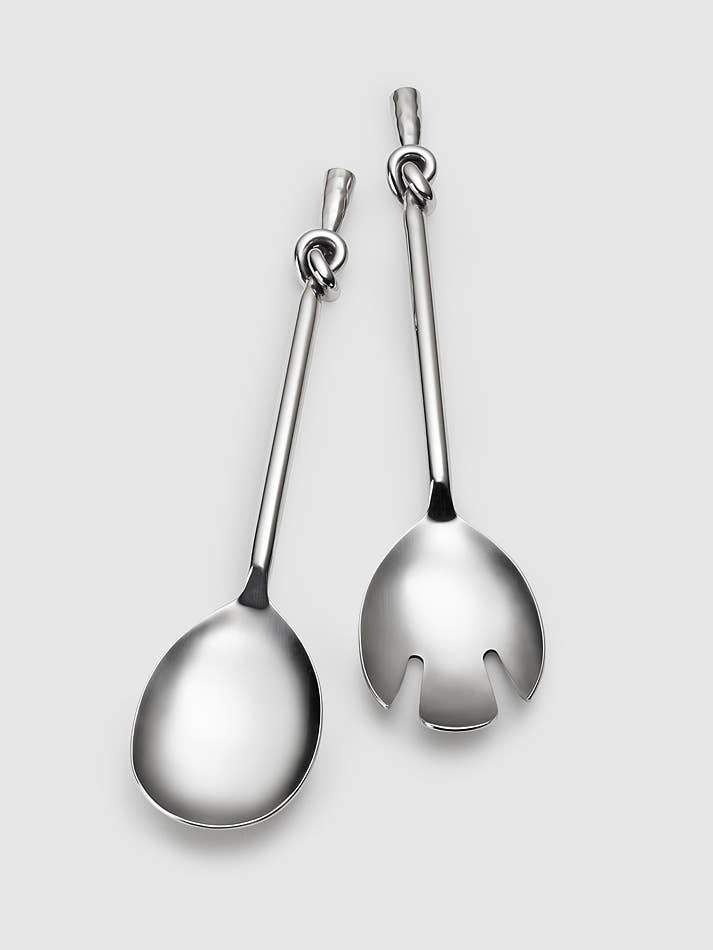 Helyx Salad Set w/ Knot for wholesale by Mary Jurek Design Inc
