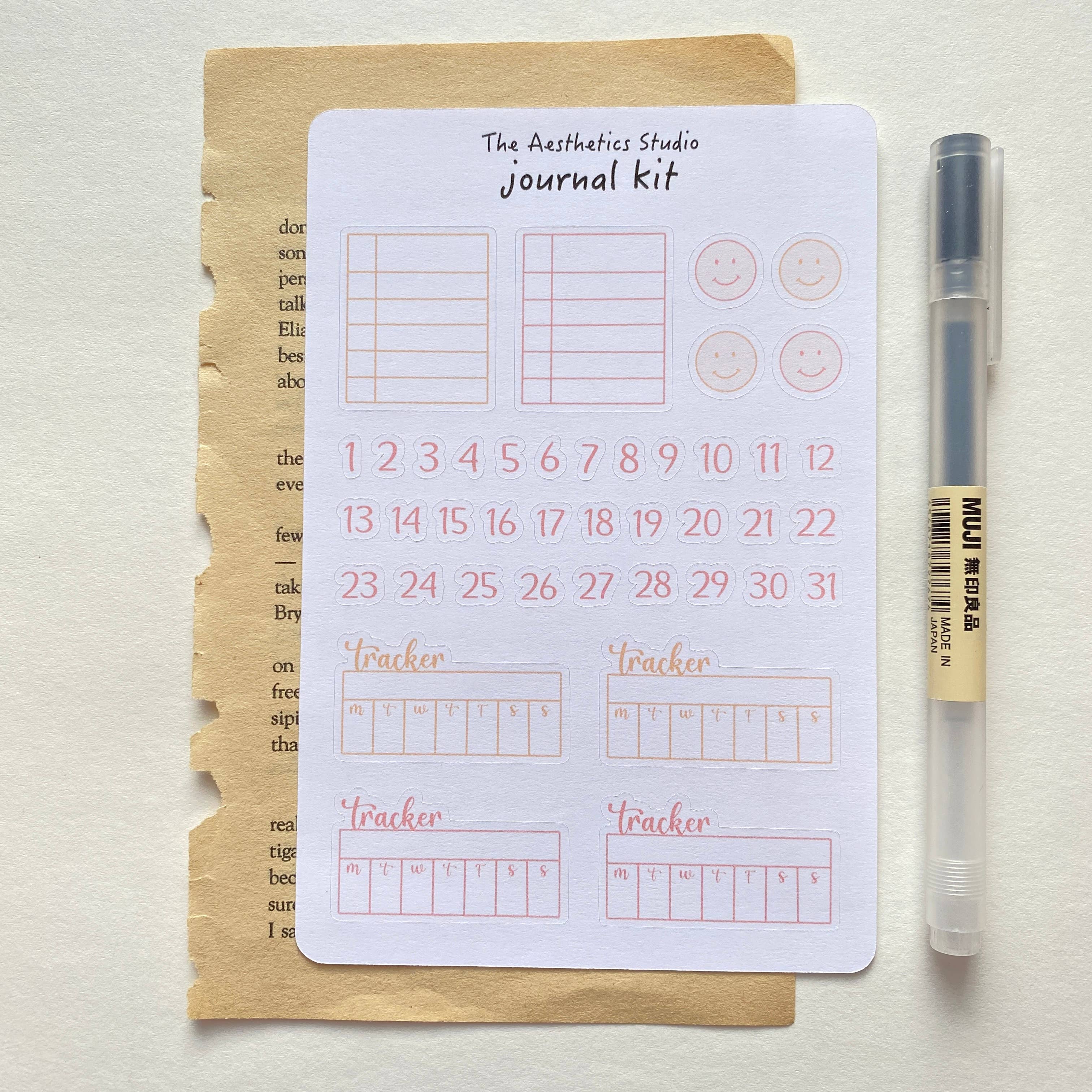 The Aesthetics Studio - Wholesale Sticker - Bullet Journal Kit Sticker Sheet5