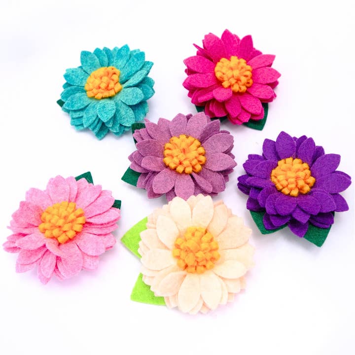 Mimi Green - Wholesale Pet Collar - Dog - Lotus Dog Collar Flower (12 colors!) NEW COLORS