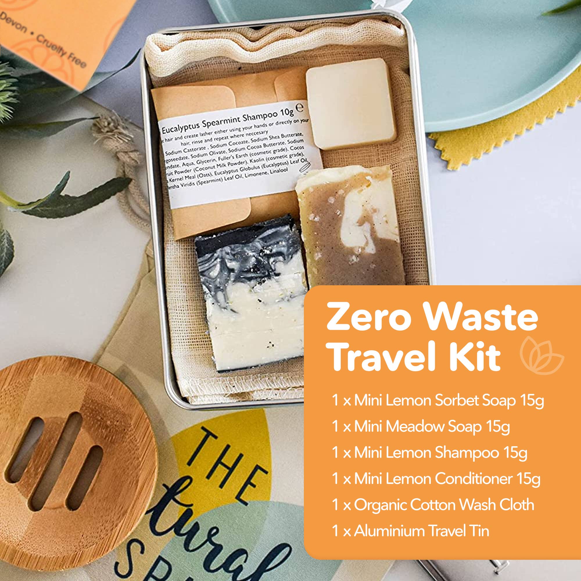 The Natural Spa Cosmetics – wholesale Bath & body set – Citrus Mini "On-The-Go" Travel Wash kit - gift set3