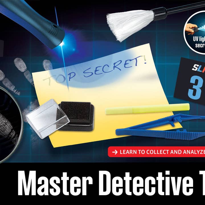 Thames & Kosmos UK LP – Engroshandel Legetøjssæt - Børn – Spy Labs Master Detective Værktøjssæt - Detektiv Sæt3