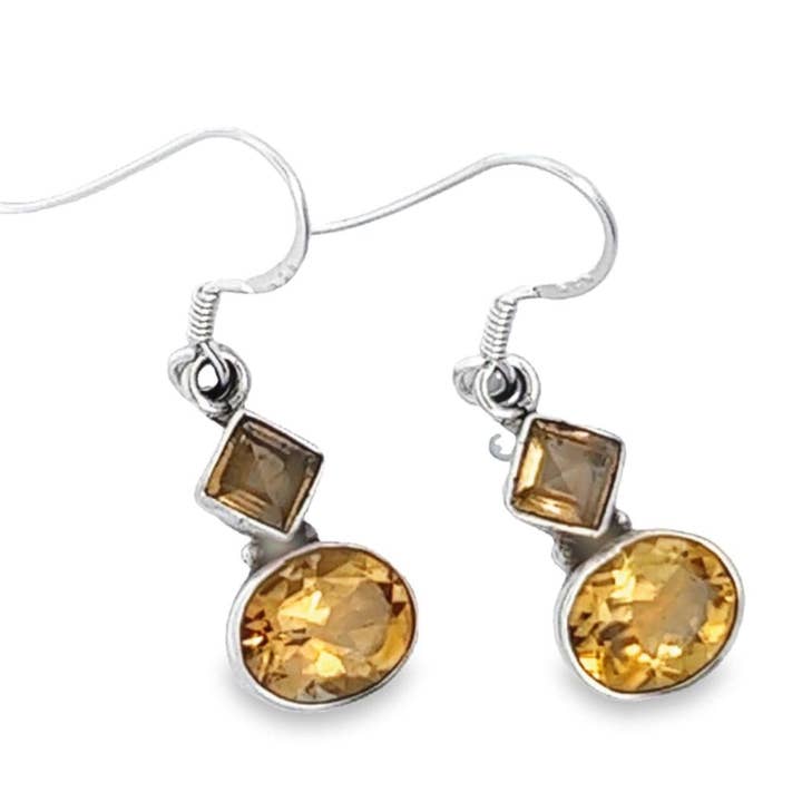 Citrine Geo Drops for wholesale by Desiderate