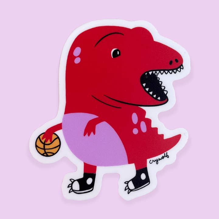 Clumsy Raptor Sticker for wholesale by Crywolf